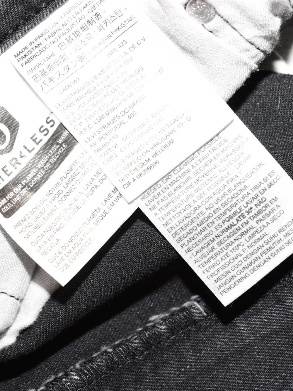 Levi's 569 Bleach Denim Baggy Jeans